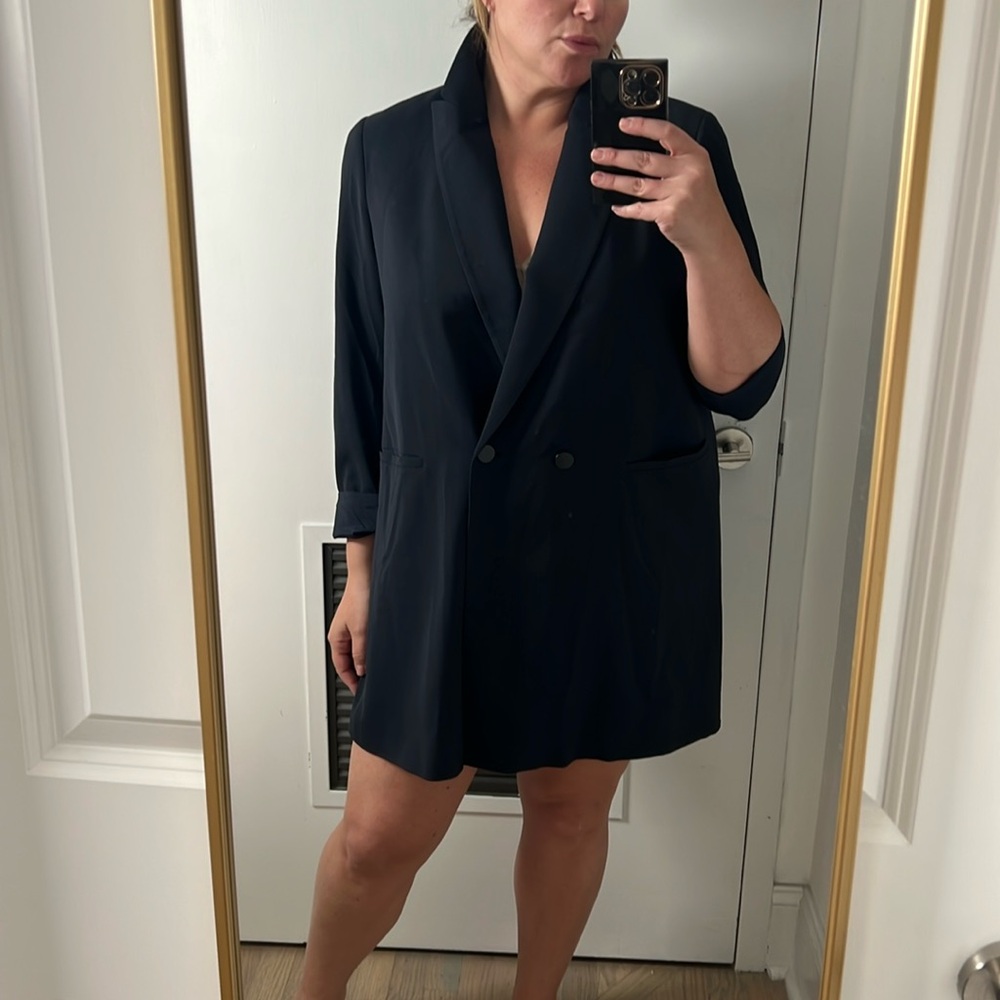 Oversized suit jacket.